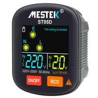 Digital Socket Tester US/EU Plug Polarity Phase Pheck Detector Voltage Tester Multi-function Electroscope RCD GFCI Socket Plug