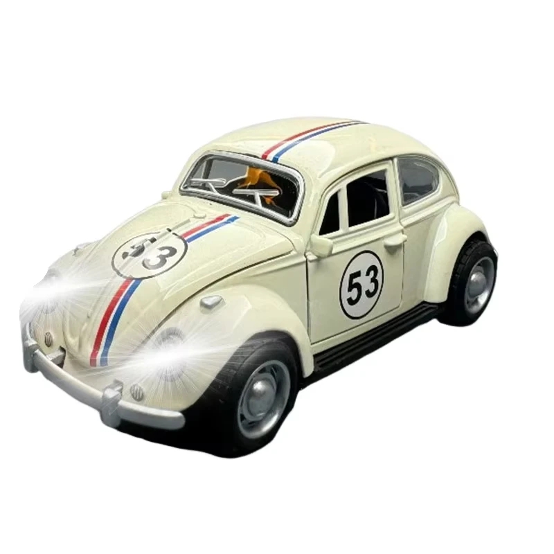 1:32 Beetle Alloy Car Diecasts Metal Classic Toy Model with Pull Back Function Vehicles for Child Gifts