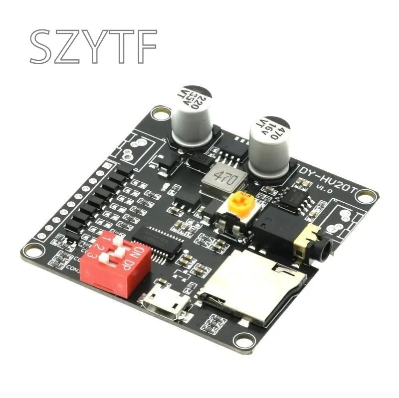 DY-HV20T HV20T 12V/24V Power Supply10W/20W Voice Playback Module Supporting Micro SD Card MP3 Music Player For Arduino