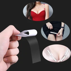 Nastro in tessuto impermeabile da 3-5 m Nastro biadesivo adesivo per il corpo segreto Striscia per reggiseno per il seno Lingerie trasparente trasparente sicura