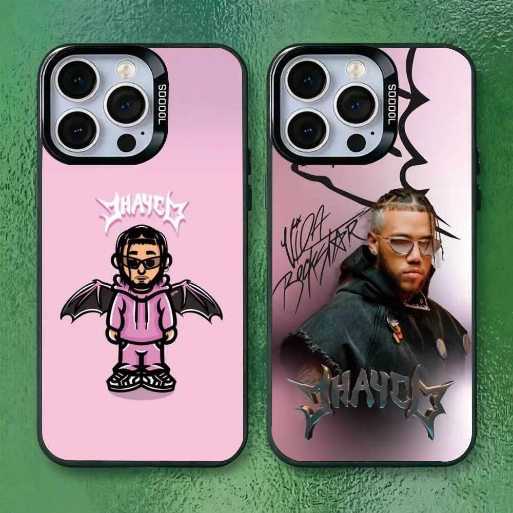 

J-Jhayco Le Clique Vida Rockstar Phone Case For iPhone 17,16,15,14,13,12,11 Plus,Pro Max,XS,Colored Silver Plated Inside Cover