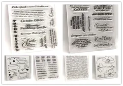 2023 New German stamp Clear Stamps for Scrapbooking Transparent Silicone Rubber DIY Photo Album Decor 312