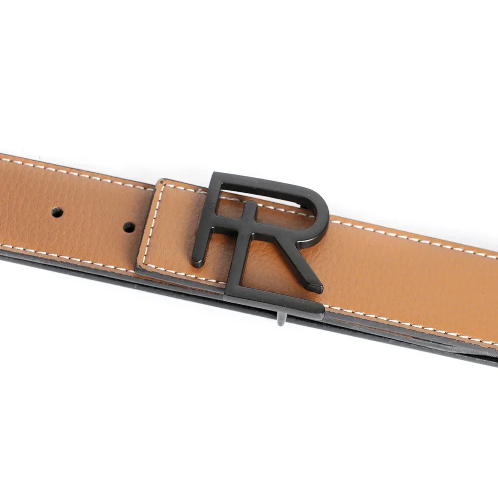 Fashion Luxury Designer Brand Belt Men High Quality Women Genuine Real Leather Dress Strap for Jeans Waistband Business Black