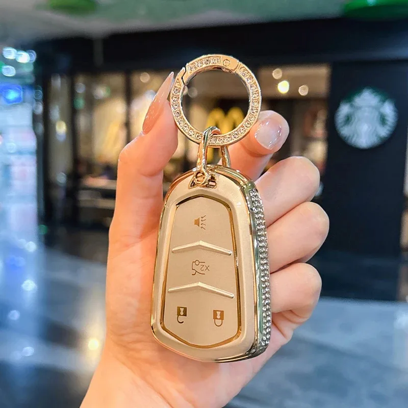 

For Cadillac ATS-L XT4 CT6 CT6 PLUG-IN XTS XT5 XT6 SRX cars accessories ofycover keyshell keychain car key bag car key cases