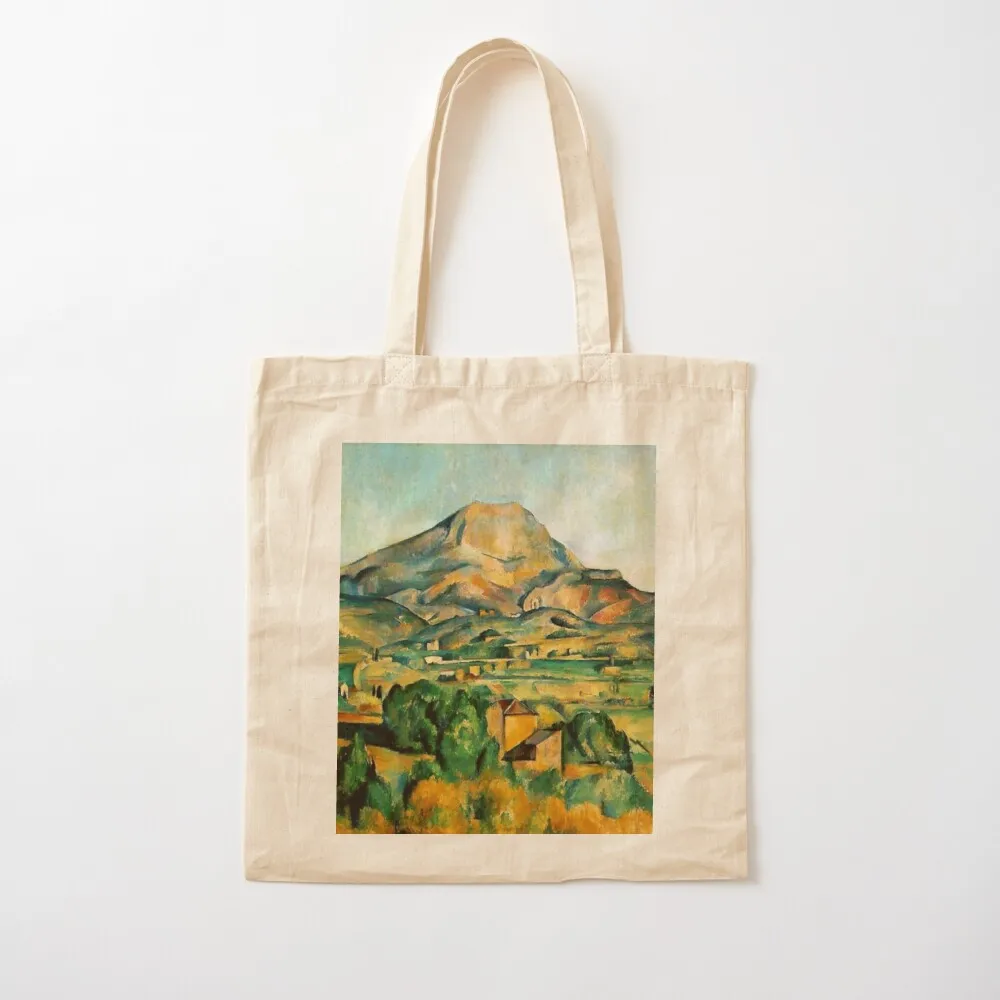 

Paul Cézanne - Mont Sainte Victoire Tote Bag personalized tote bag Gift bag cloth woman Canvas Tote