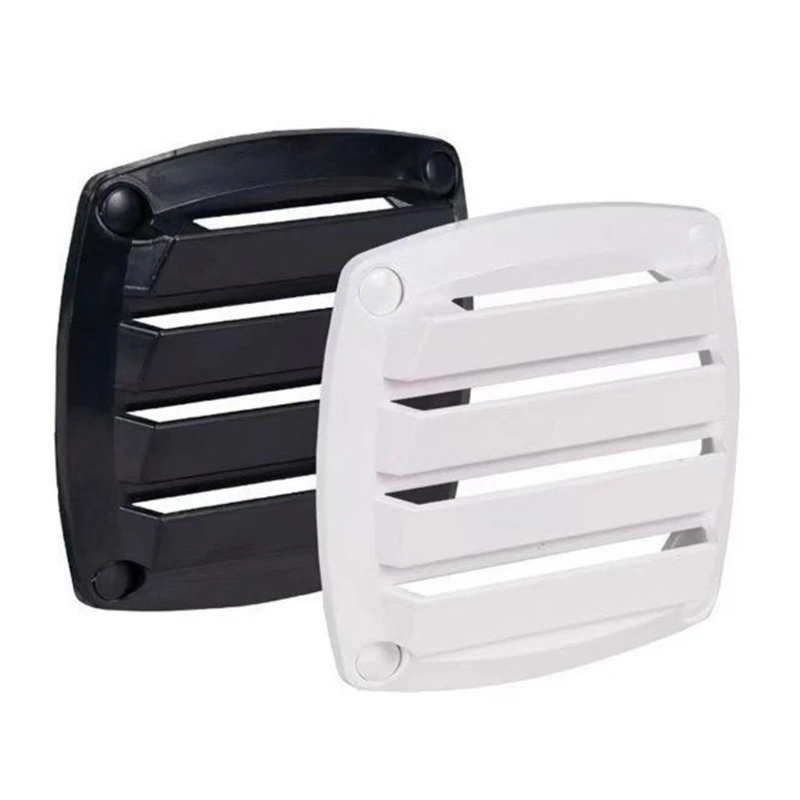H3CE White Black ABS Ventilation Louver for Boats Campers UV Resistant Anti Aging Design