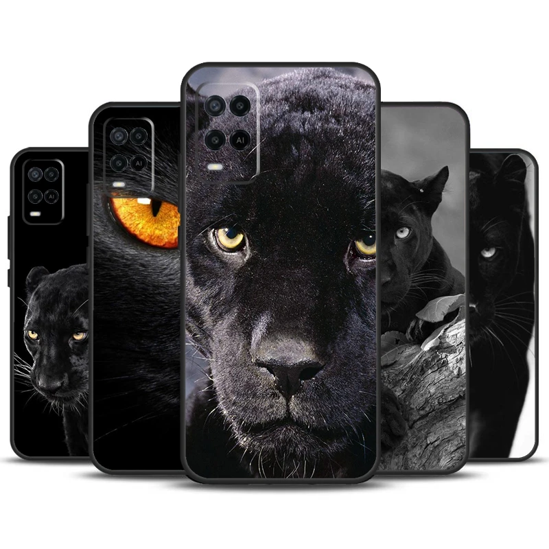 Cheetah Panther For OPPO A74 A94 A54 A58 A78 A98 A5 A9 A53 A15 A52 A72 A17 A57 A77 A16 A76 A96 A57S Case