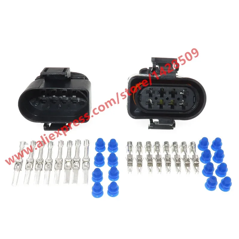 

Комплект из 8-контактных водонепроницаемых автомобильных электрических разъемов (гнездо/штекер) 3,5 мм для VW 3A0 973 834 3A0973834 3A0 973 734 3A0973734