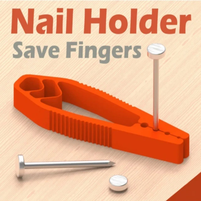 Przenośne narzędzie do mocowania gwoździ, narzędzie do mocowania gwoździ do obróbki drewna, plastikowe szczypce do łączenia przesuwnego, chroniące palce podczas konserwacji i obróbki drewna.