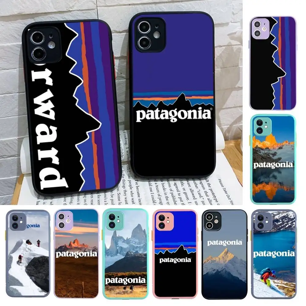 P-Patagonias Anime Phone Case For IPhone 16e 16 15 14 13 12 11 Pro Max X XS Max Plus Matte Clear