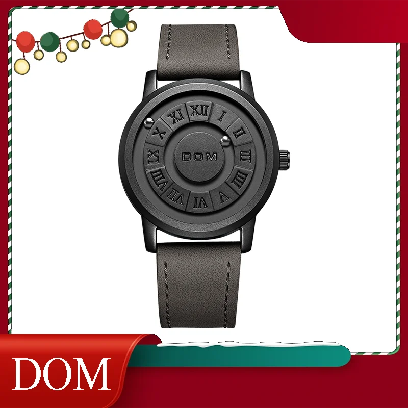 

DOM watch 2024 men trend personality ball bearing men's watch creative rolling pointer magnetic waterproof men's watch