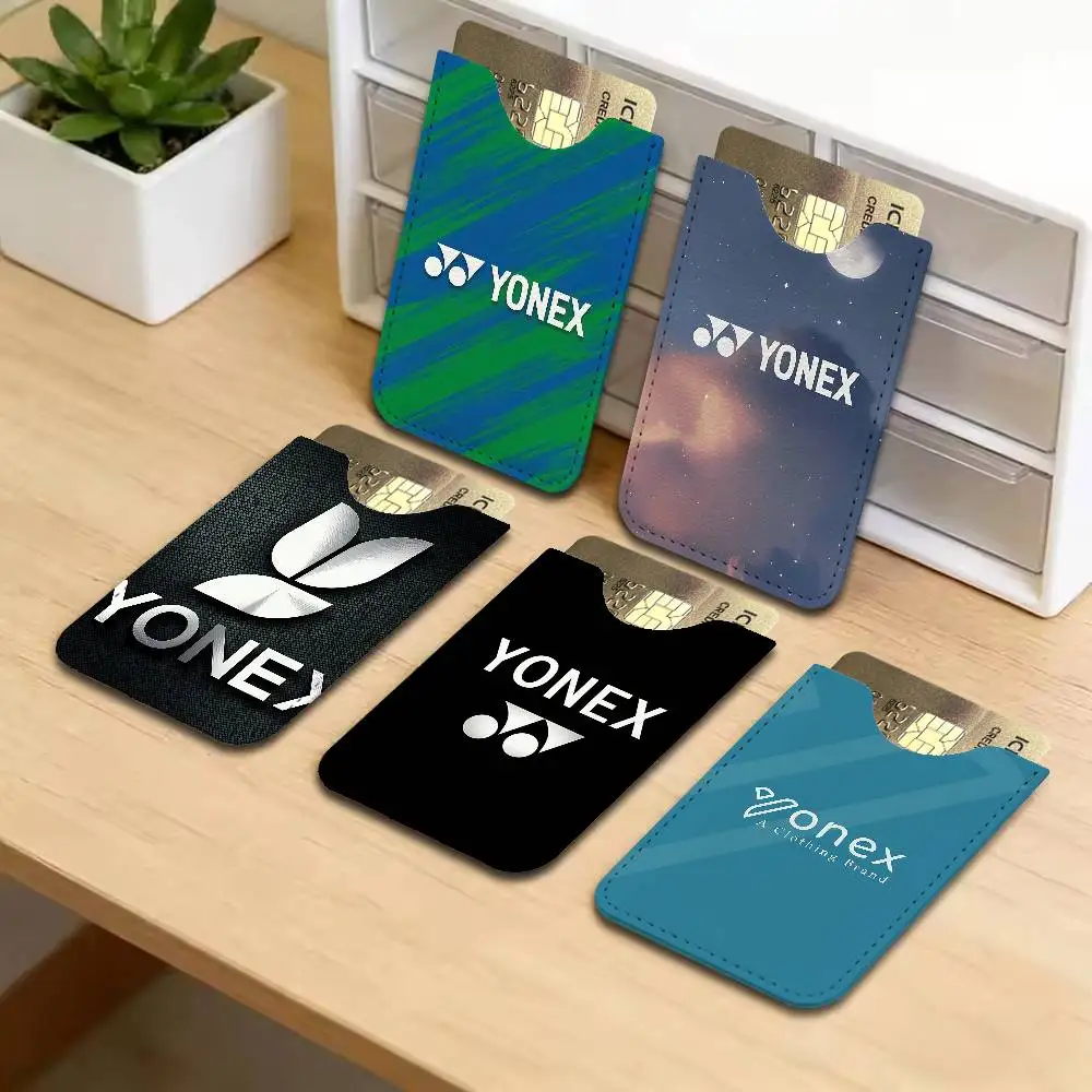 Luxury Brand Y-Yonex Fashion Men's Genuine Leather Mini Card Wallet, Ultra Thin Credit Portable Business Card & Transit Bus Card