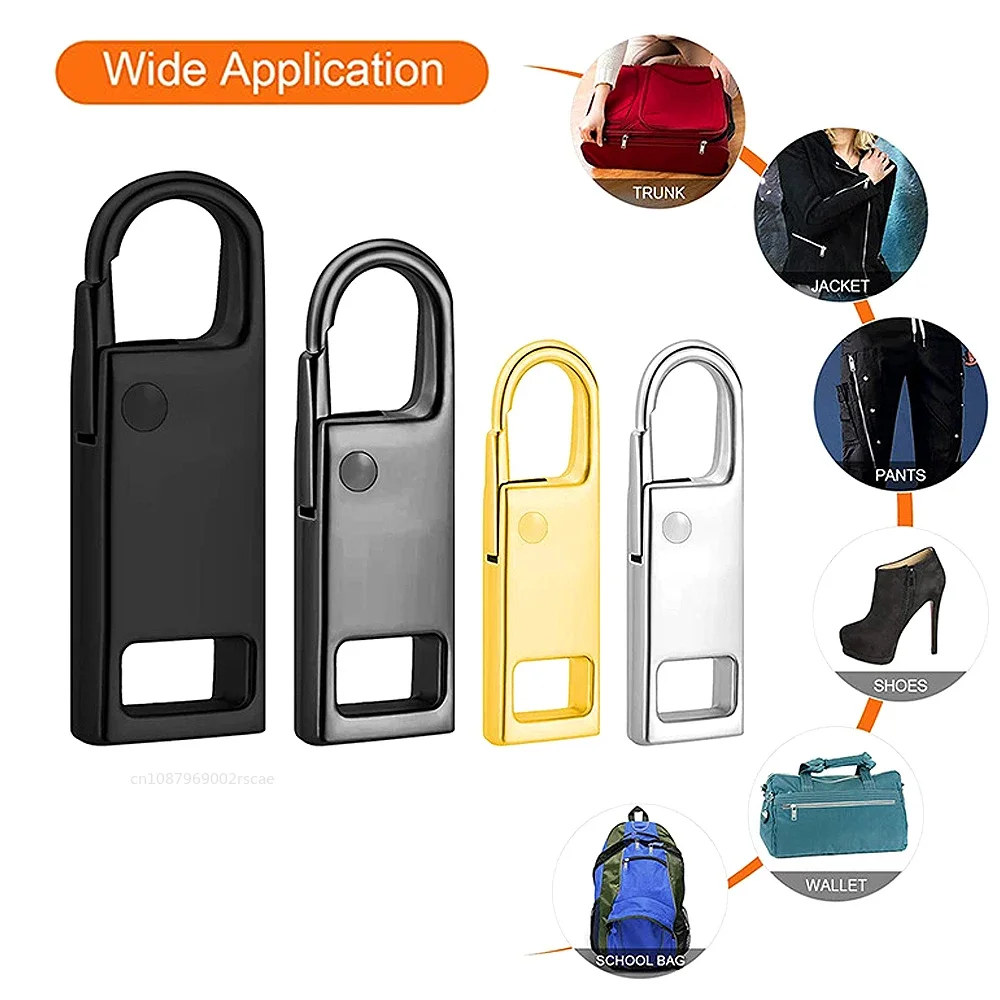 3/1pcs Metal Zipper Pulls Detachable Luggage Bag Clothes Purses Zipper Sliders Tap Home DIY Sewing Apparel Supplies Repair Kit
