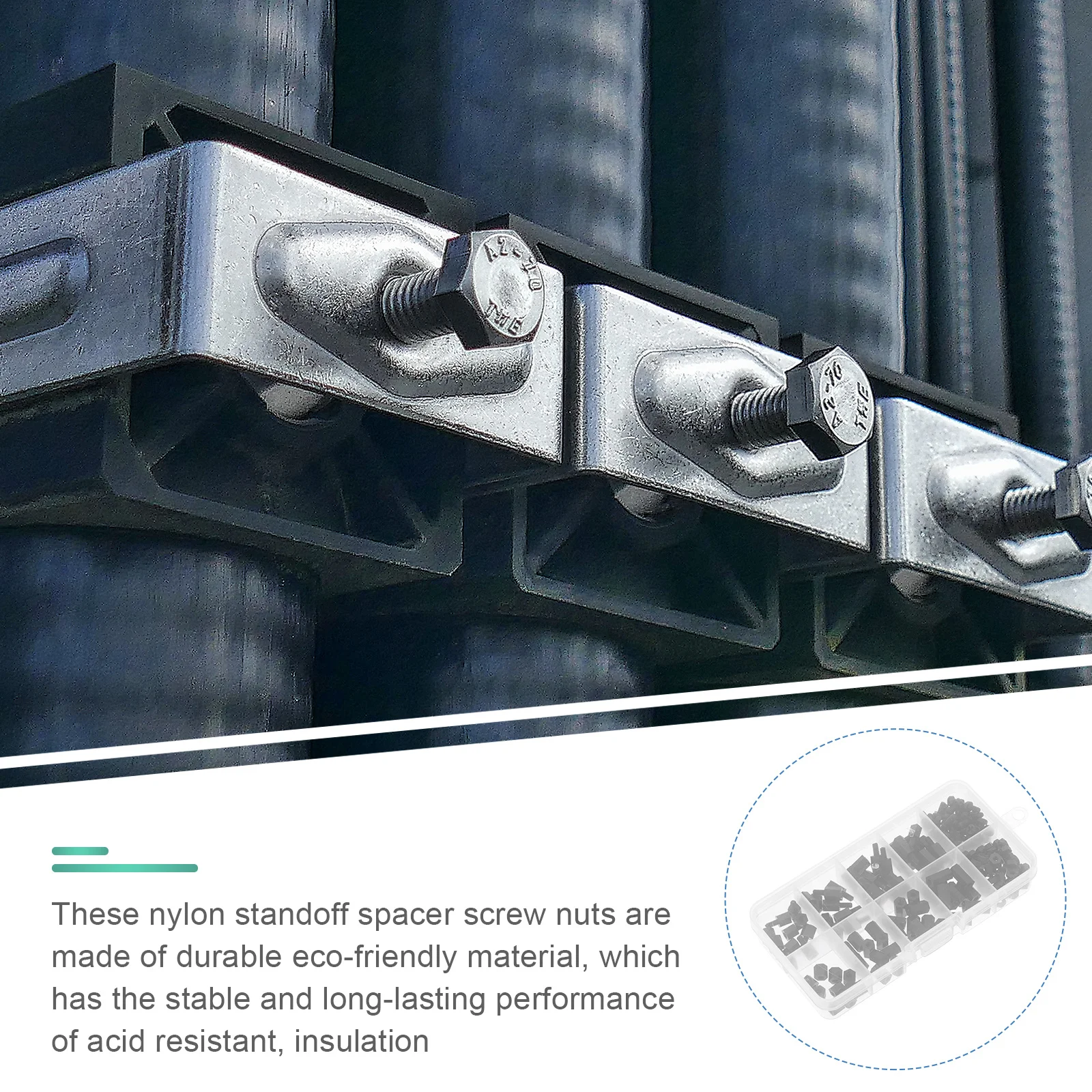 

180 шт. шестигранные нейлоновые проставки, стопорные винты, комплект гаек, прочная изоляция, кислото-щелочная стойка, нейлоновый винт, комплект гаек, шестигранная гайка