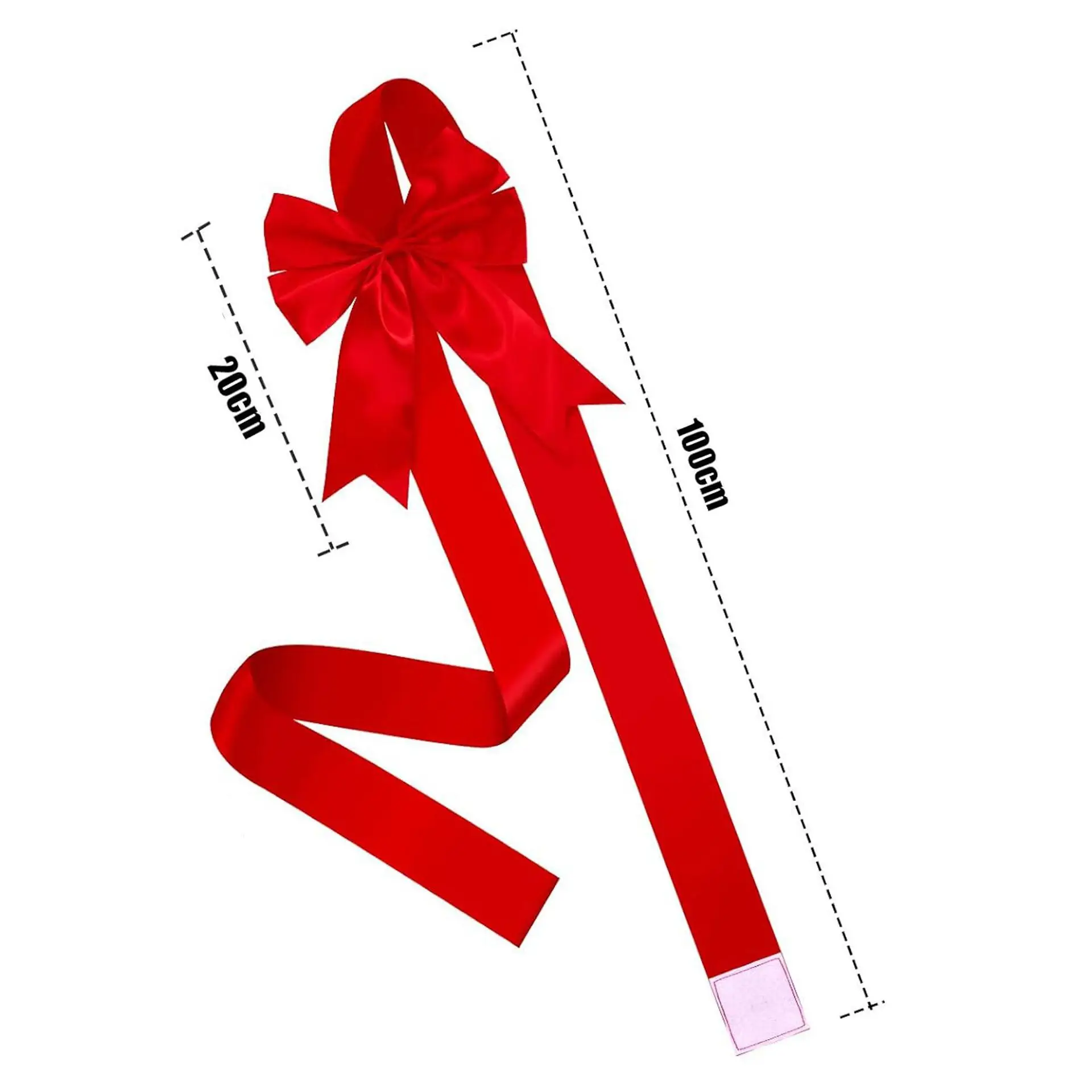 1pc Big Ribbon Bow Christmas Supplies Bow Front Door Decorations Hanging FrontDoor Red Bows Supplies Home Ornaments NewYear 2025