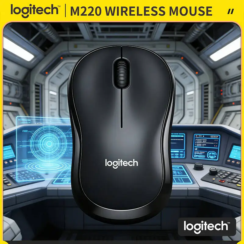 

Бесшумная беспроводная мышь Logitech M220, 3 кнопки, 18 месяцев автономной работы, точность 1000 DPI, компактная портативная конструкция, для офиса и дома
