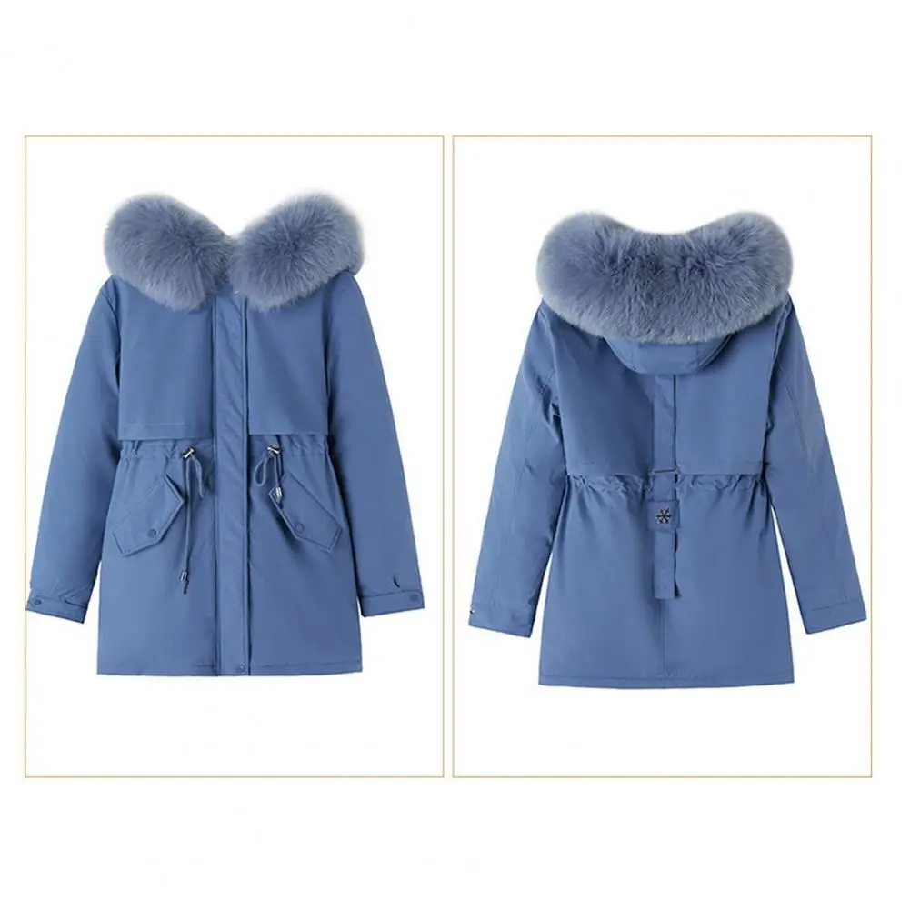 

2025 женские пальто на молнии с капюшоном, зимние теплые толстые флисовые куртки, однотонные повседневные парки с карманами, женская верхняя одежда с капюшоном