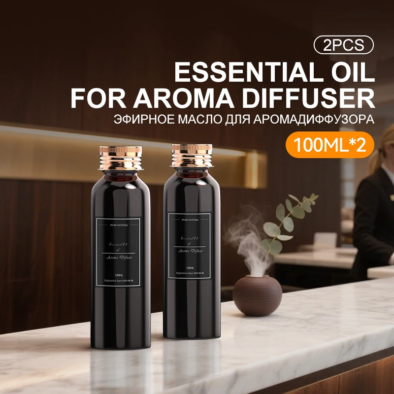 

2PCS 100ML Essential Oil Refill Long Lasting Air Freshener Quick Diffusion For Diffuser Reed Humidifier Home Hotel​ Toilet​