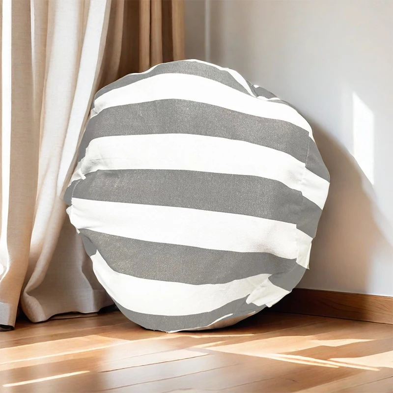 Large Capacity Ball Shaped Toy Storage Bag Creative Bean Bag Sofa Travel Zipper Storage Bag