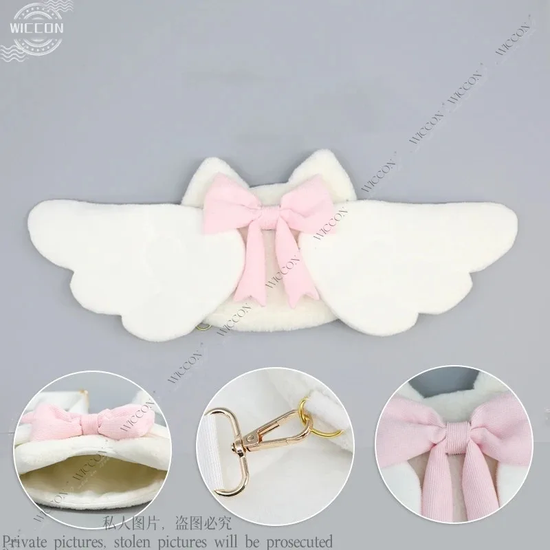

XT8Plush Cute Angel Bag Girls Comic-Con Daily Street Cartoon Lolita Two Yuan Backpack Halloween Party Gift Woman MaXT6@!