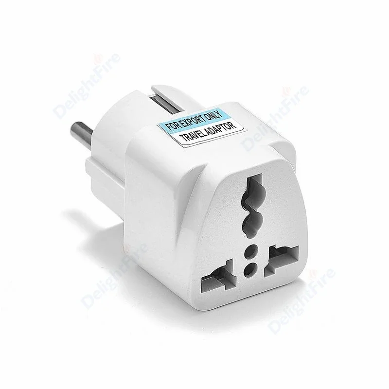 EU Plug Adapter International AU UK US To EU Euro KR Universal Travel Adapter Electrical Plug 2Pin AC Converter Power Socket