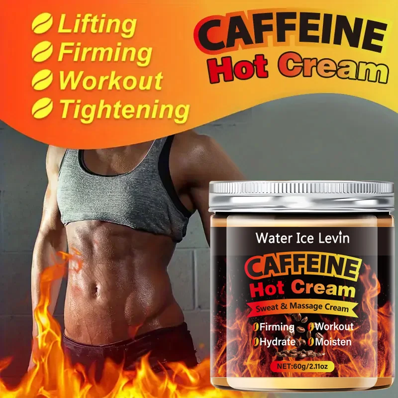60g Caffeine Thermal Massage Cream - Deeply Nourishing and Firming Moisturizing Cream for Face and Body, Ideal for Exercise, Enhances the Moisturizing System, Moisturizing Cream
