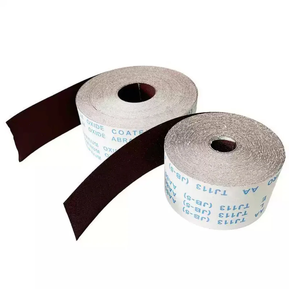 1/2/5/10M Sandpaper Roll 100mm Wide Emery Cloth Abrasive Sheet 80-600 Grit Wood Metal Polishing Sanding Belt