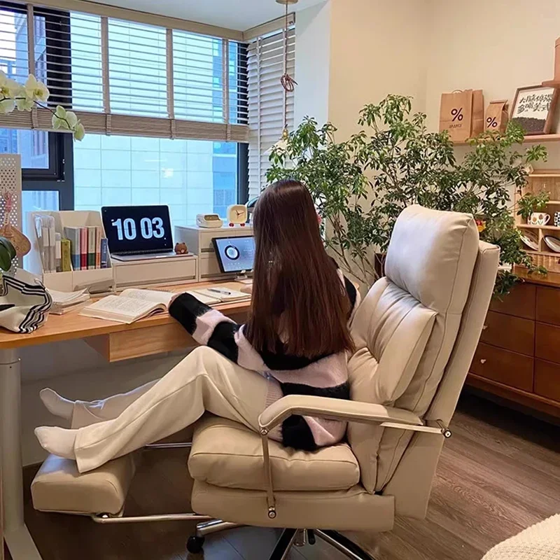 

Luxury Vanity Office Chair Swivel Study Recliner Modern Office Chair Ergonomic Computer Sillas De Oficina Library Furniture