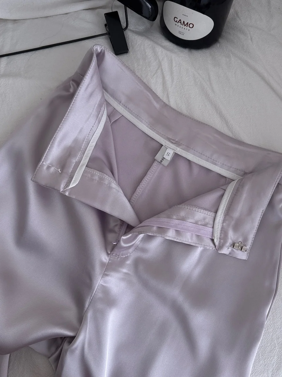 

Ele Beaded 3D Flower Svel Bustier Top High Waist Silk Pants Women's Summer Outfit Faionable Trendy Streetwear