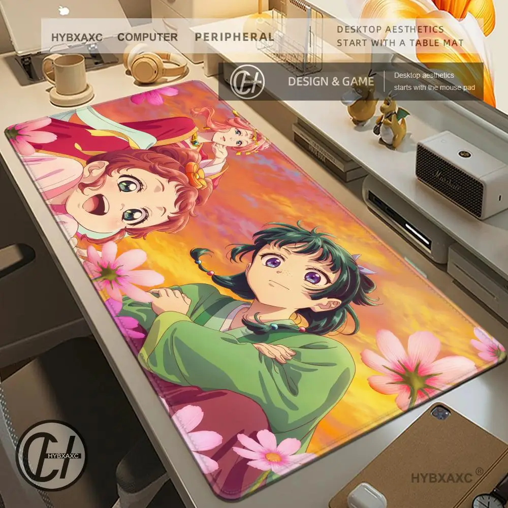 

The Apothecary Diaries Maomao Mousepad Large Anti-Slip Mouse Pad Stitched Edges Mat Durable Desk Laptop Gaming​ Keyboard Pad XXL