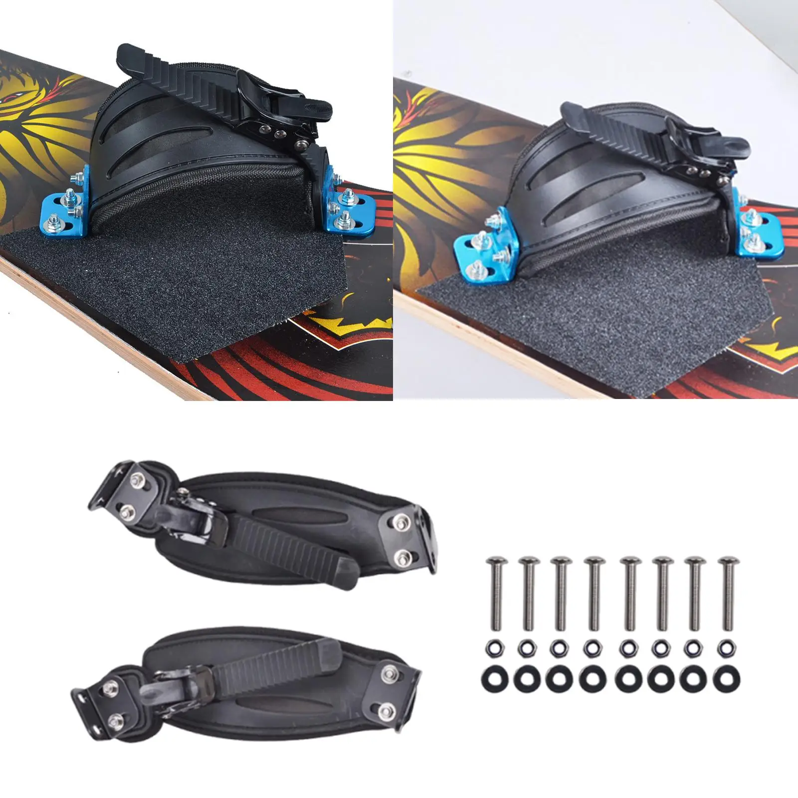 

Skateboard Foot Straps Mountain Skateboard Foot Holder Compact Parts Holding Longboard Standing Bindings for Outdoor