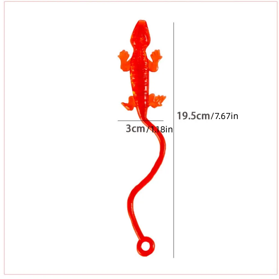 신축성 파충류 장난감, 크리스마스 선물, 끈끈한 피젯, 어린이 게코 재미있는 타겟 공, 5 개, 10/20 개