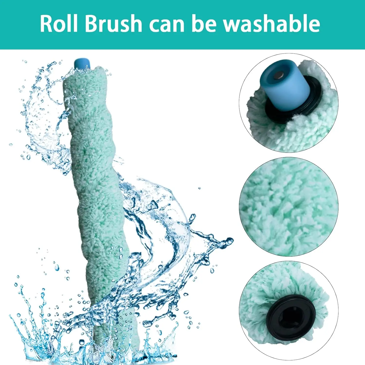 Replacement Mopping Roller Brush for ILIFE Shinebot Updraded W400/W455 Floor Washing Scrubbing Robot Parts