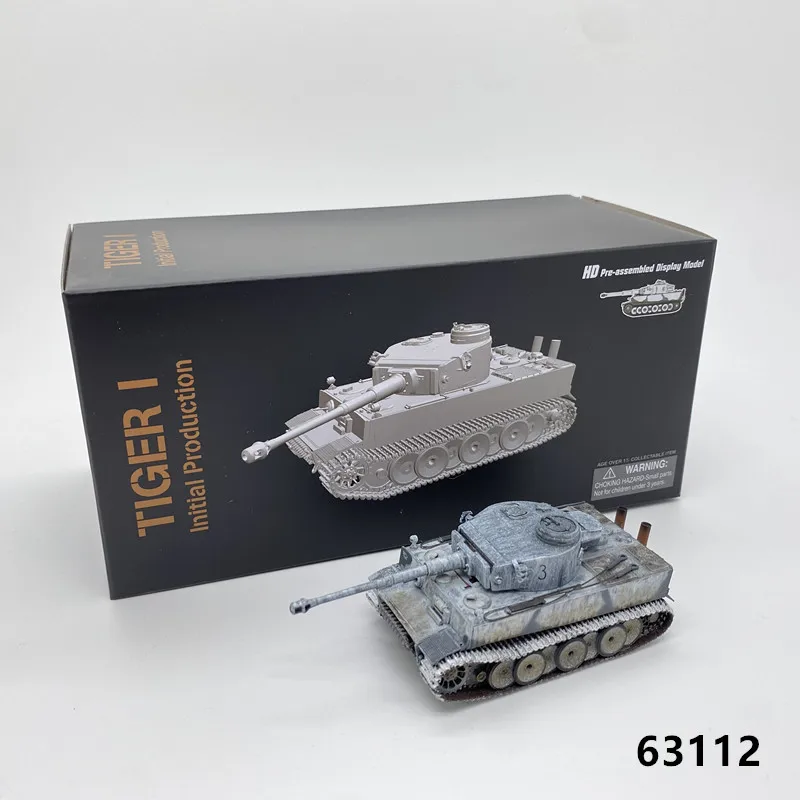 1/72 Scale Tiger I Tank s.Pz.Abt.502 Mishkino February 1943 Rotatable Turret 63112 German Finished Tank Model Military Gifts