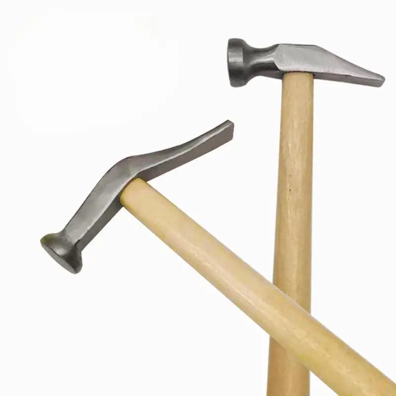 Wooden Handle Hammer High Carbon Steel Head Hammer Metal Hammer Household Handmade Repair Shoe Hammer Leather Percussion Tools