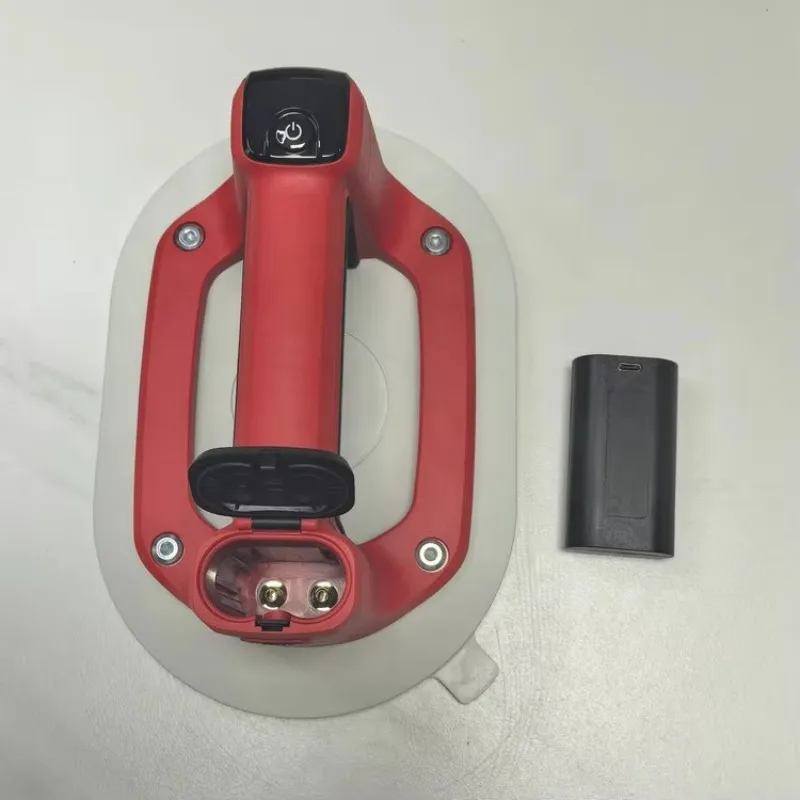 Penghisap Ubin Porselen Otomatis Elektrik Manual dengan Baterai yang Dapat Dilepas, Layar Digital Karet Putih, dan Pengatur Tekanan