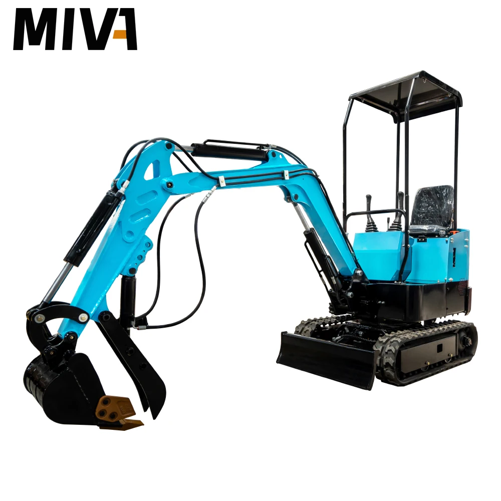 Hot Selling Mini Diggers 1 Ton Mini Excavators Hydraulic Crawler Small Digger Agriculture Tools Farm Mini Excavator Customized