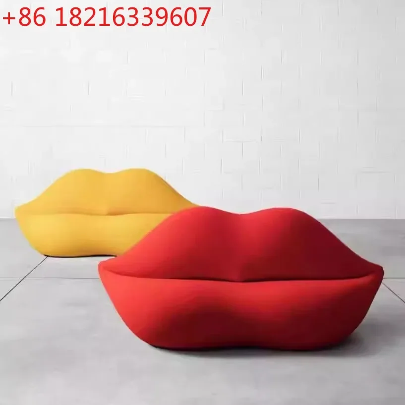YAO Nordic creative red lip sofa living room bedroom clothing store reception creative personality classic lip shape chair