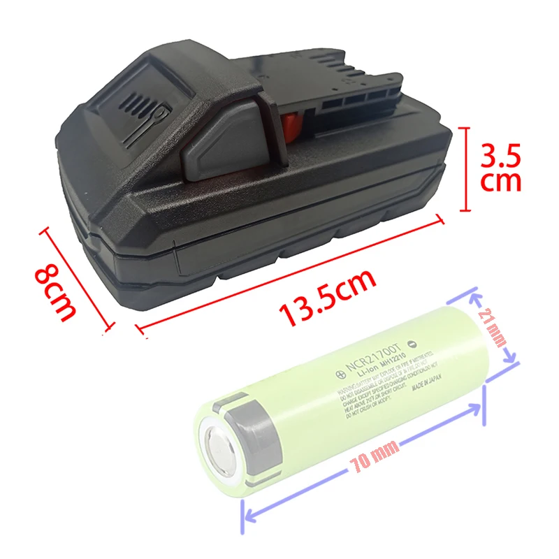 5* 21700 Li-ion Battery Plastic Case PCB Charging Box Shell For Milwaukee m18 18V 20V 4Ah Lithium Battery