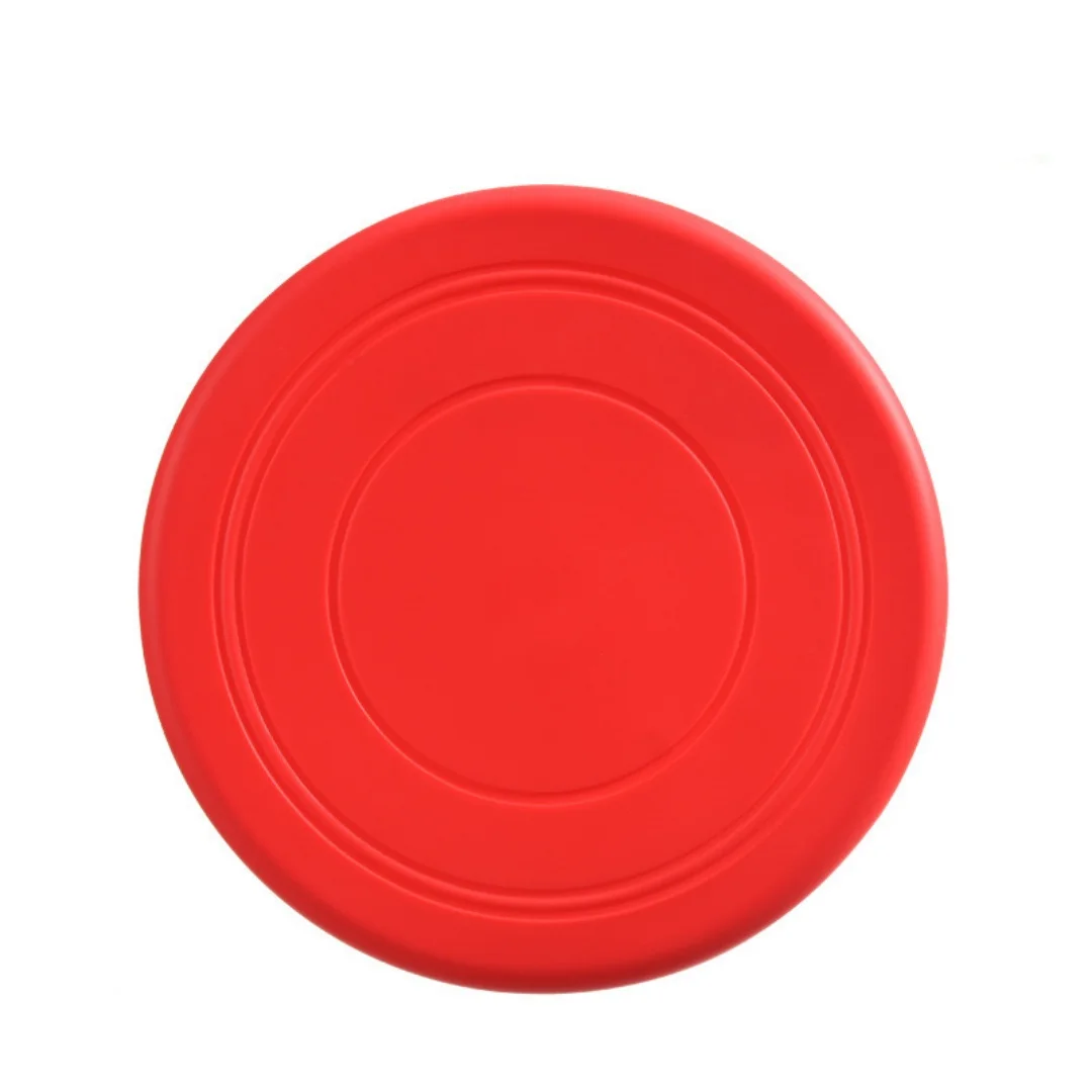 Pet dog toy silicone Frisbee in large dog training children outdoor bite resistant floating saucer