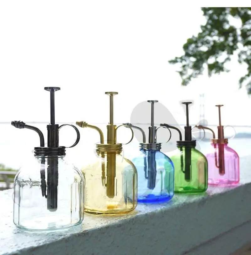 Gardening Supplies Multicolored Glass Spray Bottle Vintage Pure Copper Sterilization Tools Small Watering Can