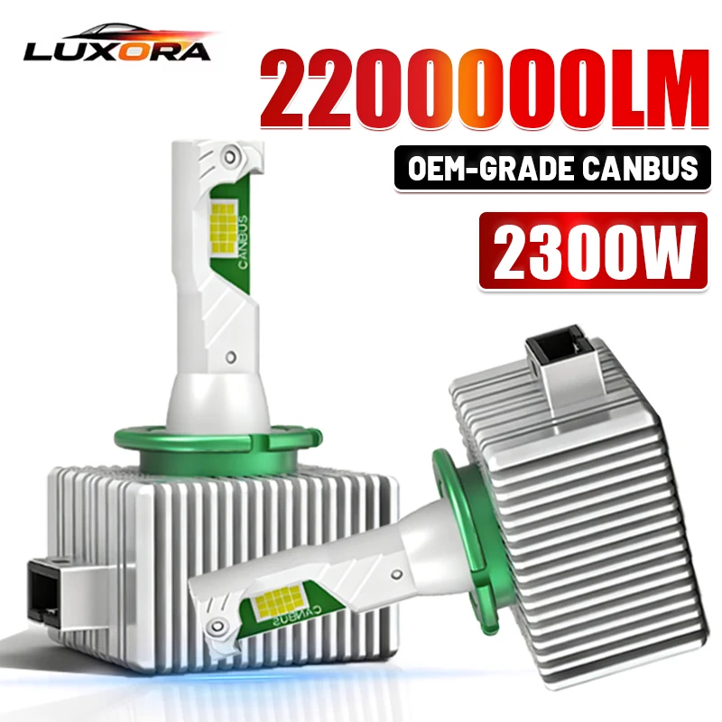 

2300W D Series D3S D1S Led Headlight HID 1:1 D1R D3R 12V 24V Canbus Led Xenon Bulbs D8 Auto Light 9388 CSP Chip 6500K Plug&Play