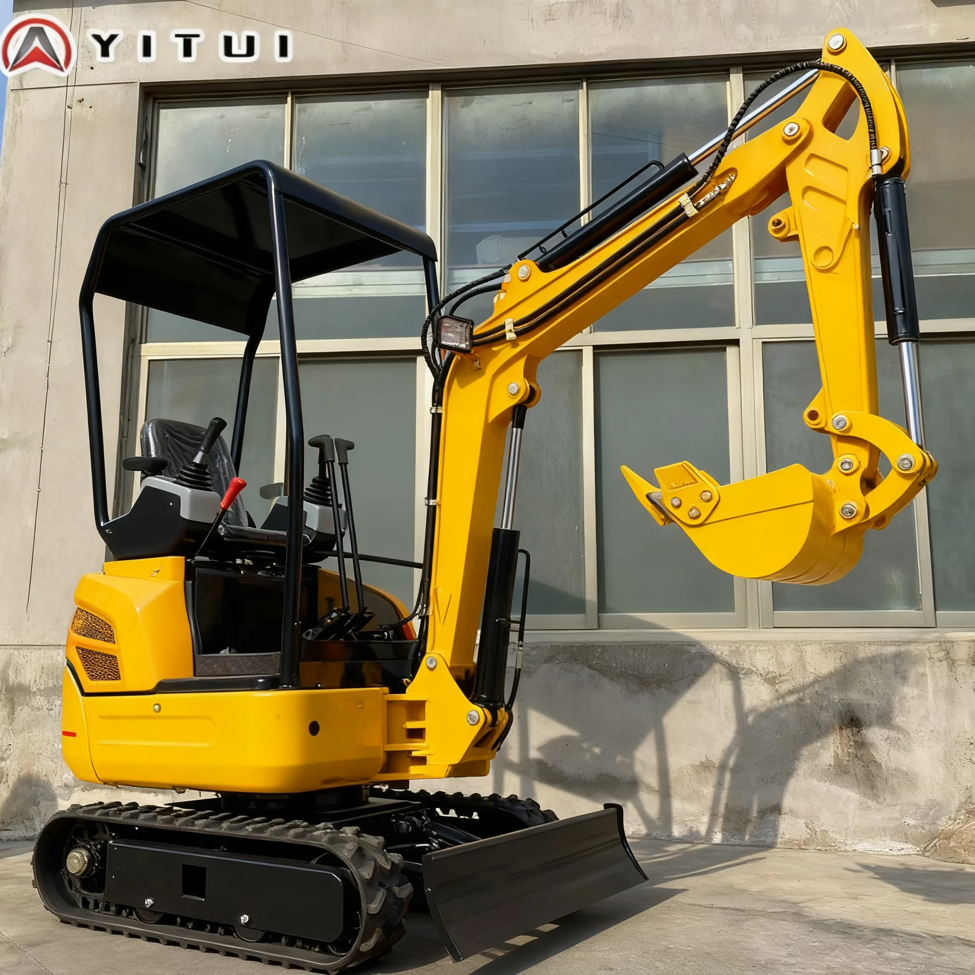 حفارة صغيرة مدمجة 2.0 طن متعددة الوظائف لمزرعة الحديقة وأعمال البناء عملية سهلة مخصصة