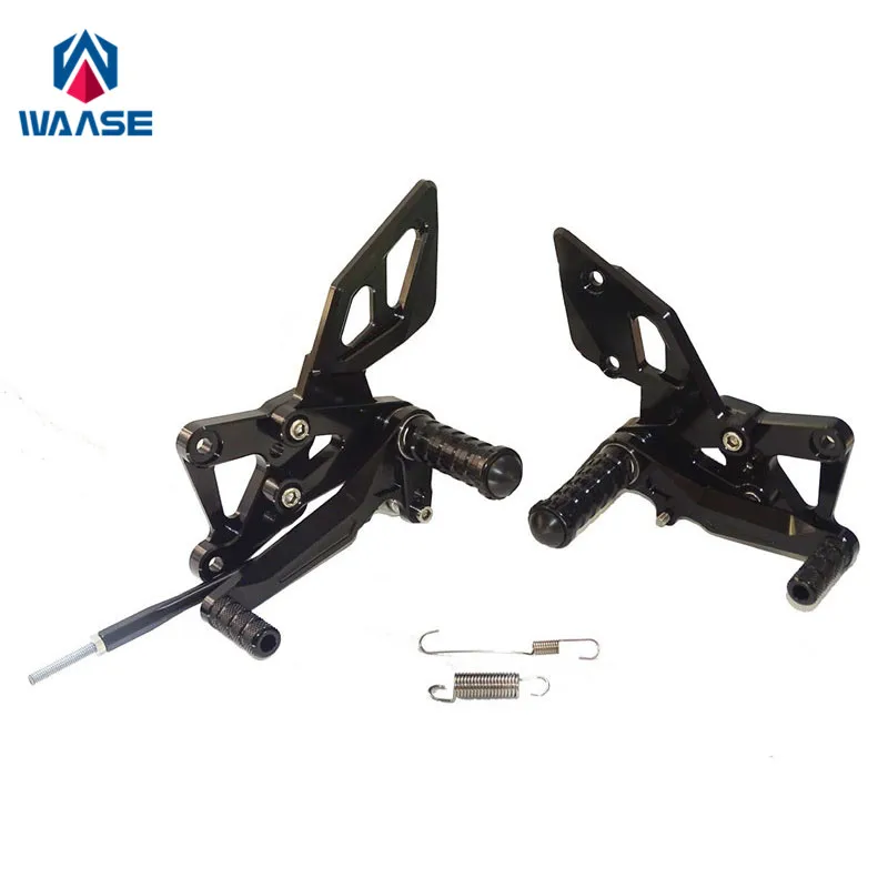 

waase For Yamaha MT-03 MT-25 MT03 MT25 2015 2016 2017 2018 2019 Adjustable Rider Rear Set Rearsets Footrest Foot Rest Pegs