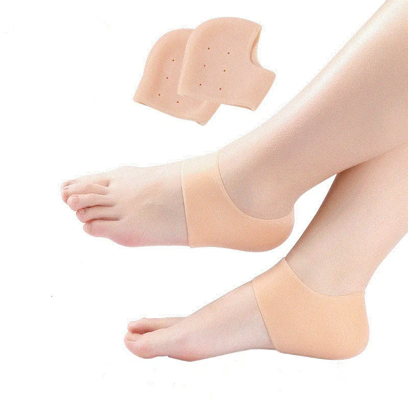 1 Pair Silicone Moisturizing Gel Socks Foot Skin Care Protector Anti-Slip Maintenance Cracked Foot Pain Relief Tool