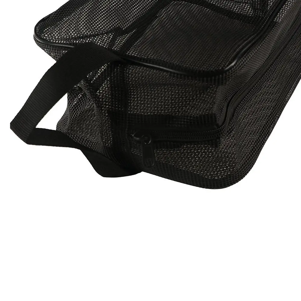 Easily Carry Mesh Shower Bag Portable Hand-held Beach Pockets Quick Dry Large Capacity Cosmetic Organizer Case Camping