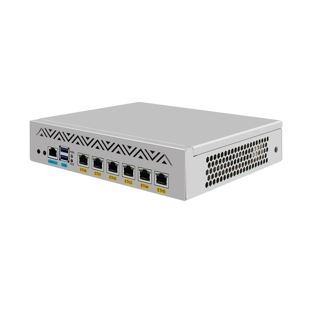 HUNSN 9 Inches Desktop Firewall Appliance,PFSense,Mikrotik,Intel N100 N305,RJ64,OPNsense,VPN,Router PC,AES-NI,6LAN,Console,VGA