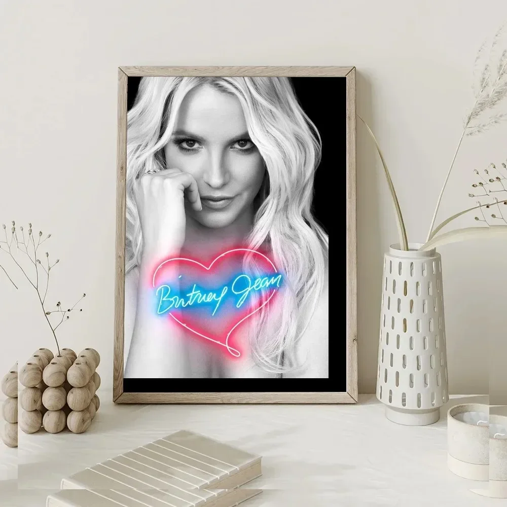 Britney Spears Poster Kraft Club Bar Paper Vintage Poster Wall Art Painting Bedroom Study Stickers