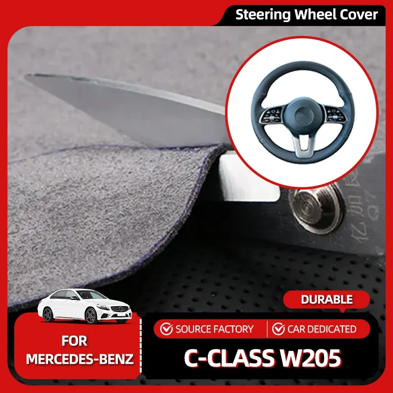 

Лидер продаж, молдинги, чехол на руль автомобиля «сделай сам», для Mercedes Benz A-Class W177 B-Class W247 C-Class W205 CLS-Class Artificial