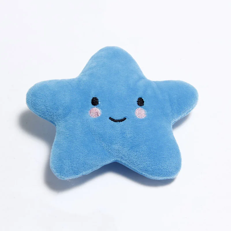 Pet Plush Toys for Dogs To Relieve Boredom and Tease Pets Grinding Teeth White Clouds Five Pointed Star Series Durable